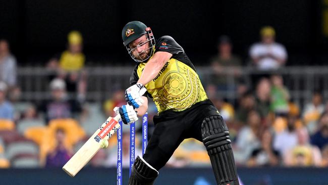 Finch hammered three sixes and five boundaries in his man-of-the-match performance. Picture: Getty