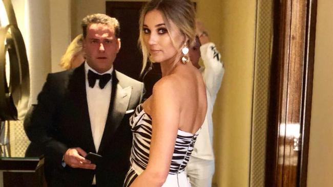 Karl Stefanovic and Jasmine Yarbrough at the 2018 Logies, "First Logies with my poser. Styled by @elliotgarnaut @toni_maticevski @31philliplim @elleryland @stuartweitzman" Picture: @jasyarby/Instagram Source: https://www.instagram.com/p/Bkrp9MBHGCd/?taken-by=jasyarby