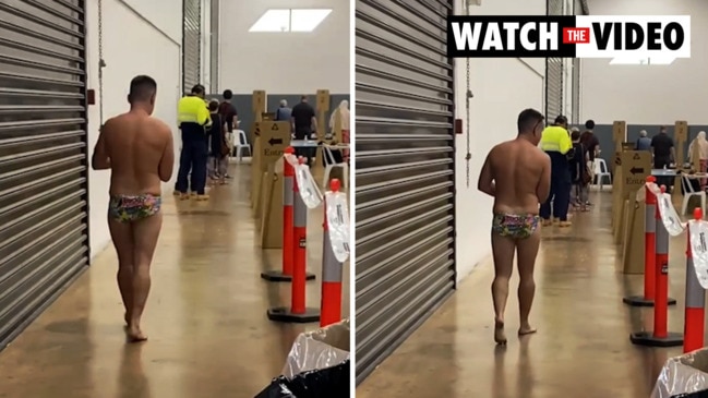 Voter turns up to Eaton polling booth in budgie smugglers