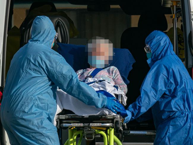 Residents are being removed from the aged care centre St Basils Greek Orthodox because of a cover outbreak. Picture: Jason Edwards