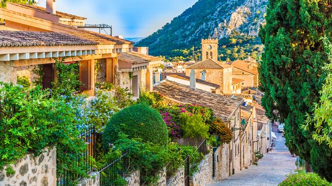 The historic town of Pollenca on the island of Mallorca,