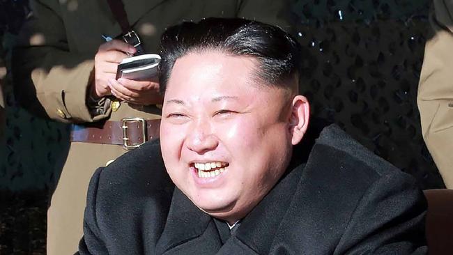 There’s speculation North Korean leader Kim Jong-Un’s wife has secretly given birth to a son. Picture: AFP/KCNA via KNS