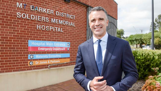 Opposition Leader Peter Malinauskas on Wednesday announced a new hospital at Mt Barker. Picture: NCA NewsWire / Brenton Edwards