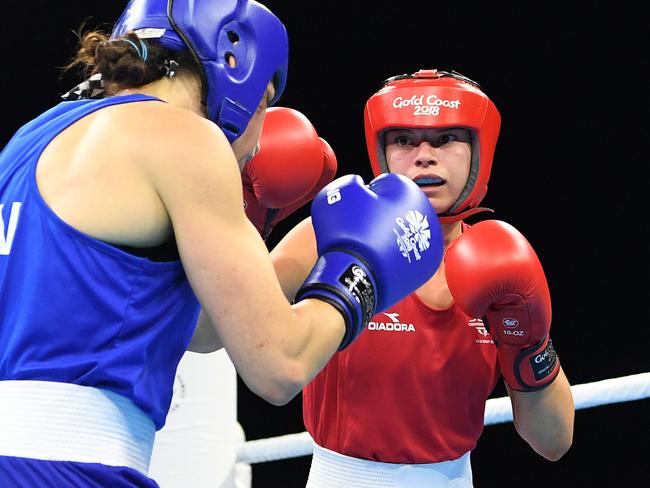 Nicolson beat Sabrina Aubin-Boucher 4-1 in the semi-final. Picture: AAP Image/Dan Peled