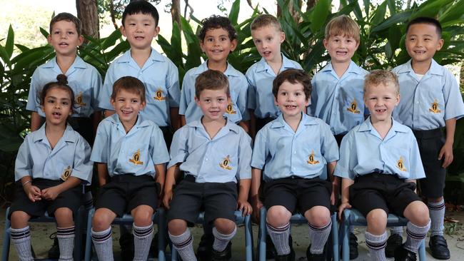 My First Year: TSS Prep RM. Front row: Arish, Billy, Rudy, Lane, Oliver. Back row: Teddy, Ian, Harvey, Hugo, Alexander, Xavier. Picture Glenn Hampson.,