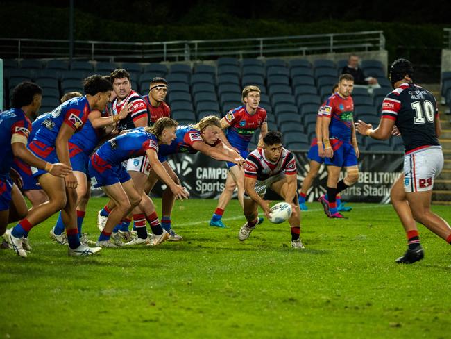 Benaiah Loelu of the Roosters. Picture: Thomas Lisson