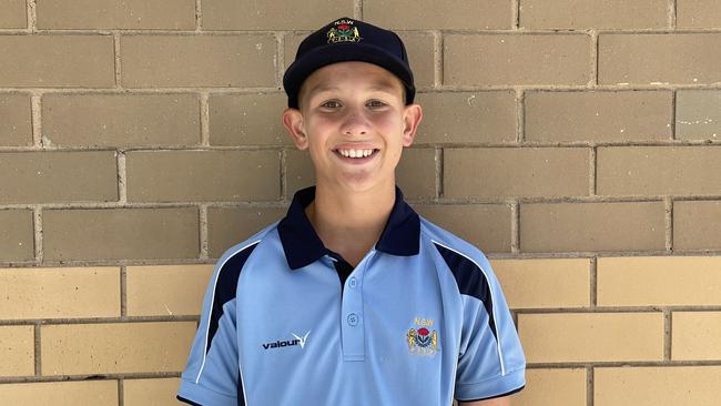 Ulrich Vosser, NSW PSSA u12 Boys Cricket Team to play School Sports Australia u12 national titles in Ballarat 2022, picture at Raby Oval, Raby NSW, 16 November 2022. Picture: Jason Hosken (News Corp)