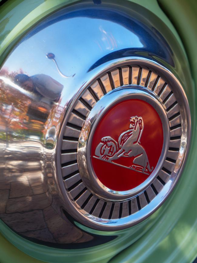 Members of the 48-FJ Holden Club polished some of their prized cars for locals to marvel at during Mr Loffler’s event. Picture: Salisbury Council