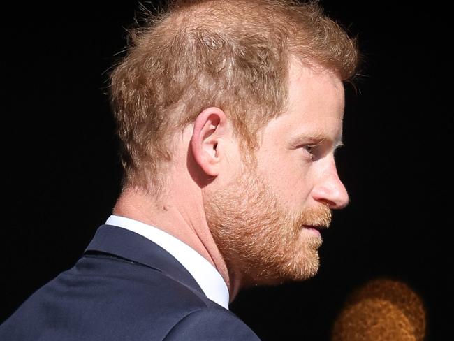 LONDON, ENGLAND - MAY 08: Prince Harry, The Duke of Sussex arrives at The Invictus Games Foundation 10th Anniversary Service at St Paul's Cathedral on May 08, 2024 in London, England. (Photo by Chris Jackson/Getty Images for Invictus Games Foundation)