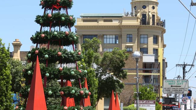 Stonnington Council has spent $300,000 on Christmas decorations this year. Picture: Stuart Milligan