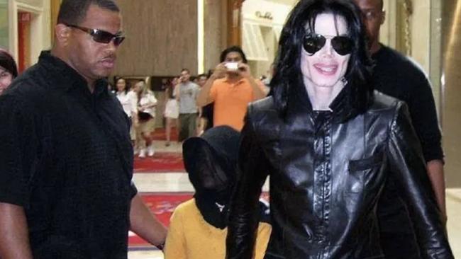 Michael Jackson with his last bodyguard, Bill Whitfield. Picture: Facebook