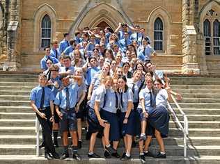 GOOD LUCK CLASS OF 2018: St Patrick's College Class of 2018 last day of school today. High school graduates throughout Gympie have their last day of school today. Picture: contributed