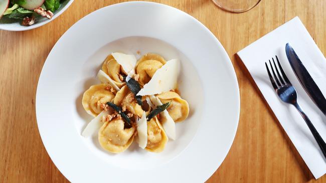 Pumpkin tortelli at Giro. Picture: Rebecca Michael