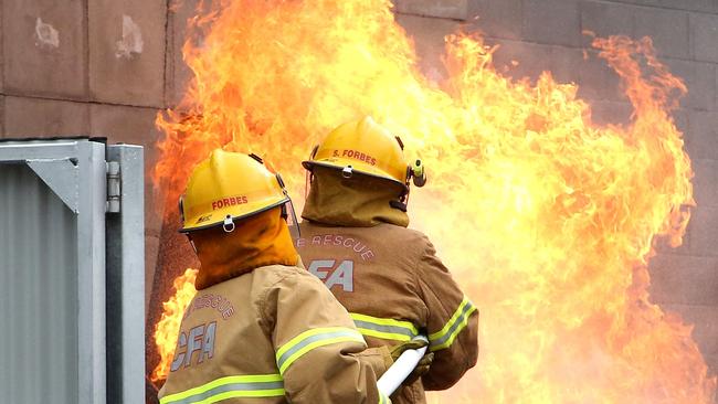 Craigieburn firefighters were called to a series of fires between October and December last year. Picture: Hamish Blair