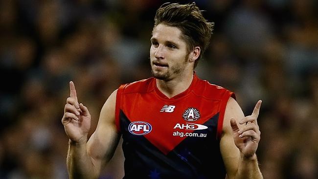 Richmond v Melbourne Goal Jesse Hogan Picture:Wayne Ludbey