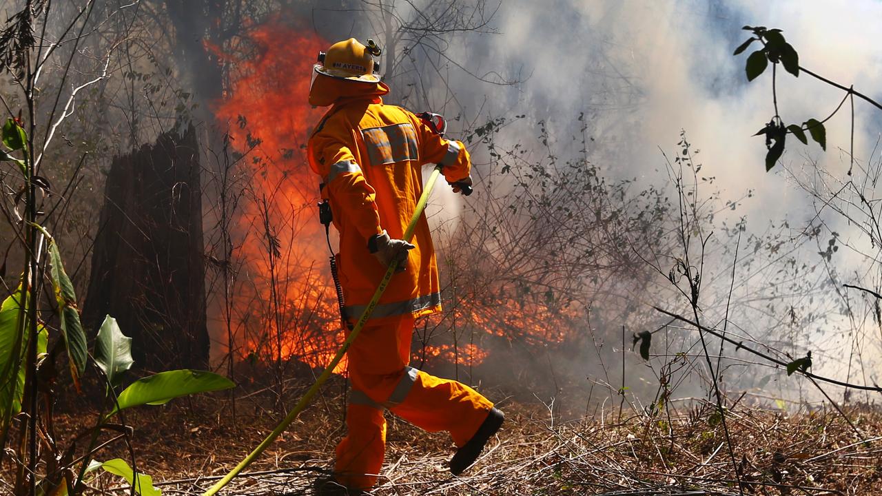 Firefighters crews battle a blaze. Picture: NIGEL HALLETT