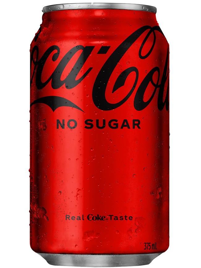 The No Sugar drink also has a whole new recipe dubbed ‘best Coke ever’. Picture: Supplied