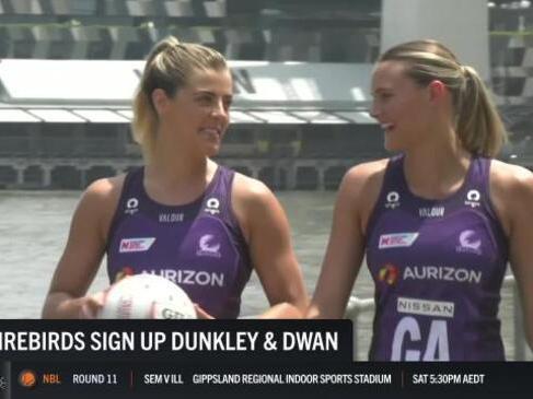 Firebirds sign up Tippah Dwan and Lara Dunkley