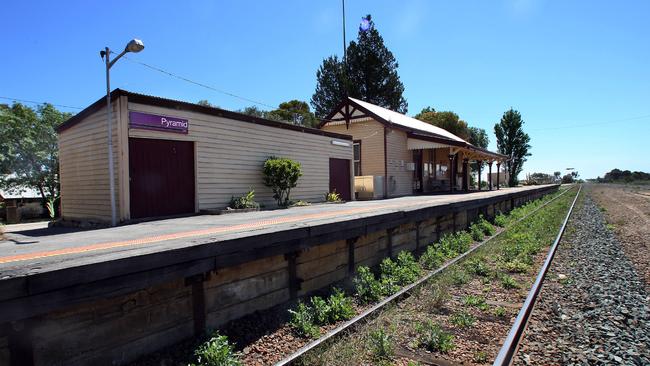 Pyramid Hill station where Krystal Fraser arrived from Bendigo the night she disappeared.