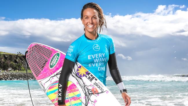 Sally Fitzgibbons has won at Bells Beach twice previously. Pic: Nigel Hallett.