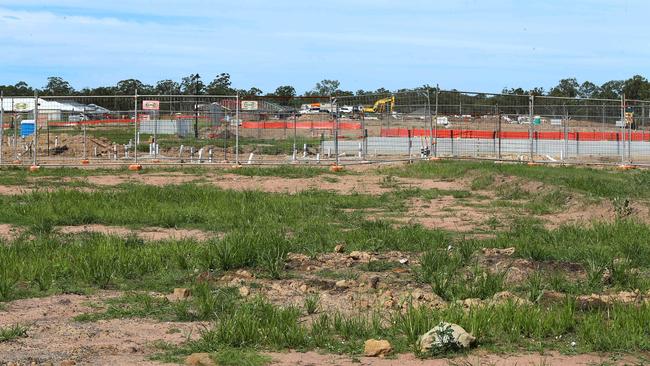 The Daly’s home site now awaits word on whether a new builder can take on Porter Davis’ work. Picture David Clark