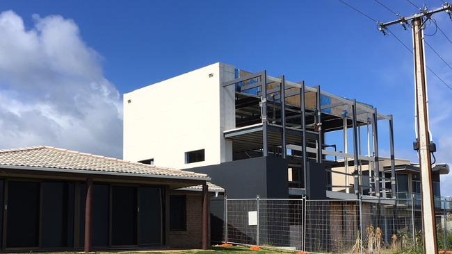 The beach house under construction on Gold Coast Drive, Carrickalinga. Picture: Supplied