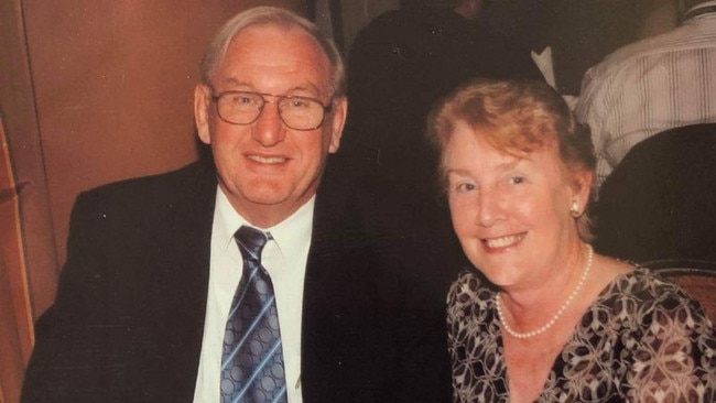 Des Williams, who died at Toowoomba Hospital, with his wife Bev. Picture: Supplied