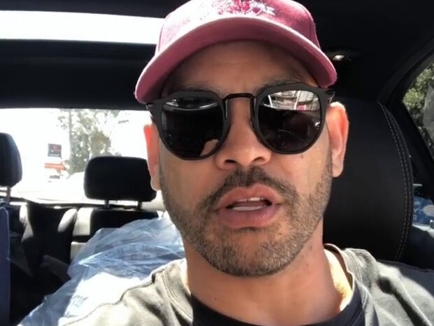 Inglis posted a selfie from the passenger seat of a car to Instagram last week. Picture: Instagram