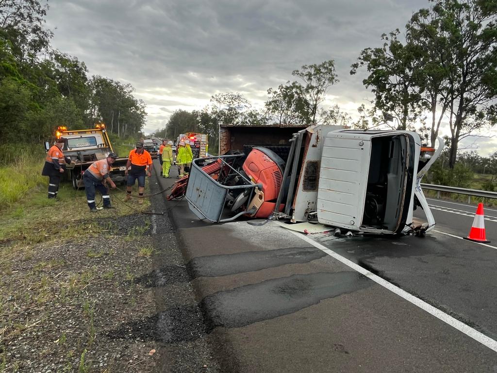 Emergency Crews Rush To Truck Rollover On Bruce Hwy At Owanyilla | The ...