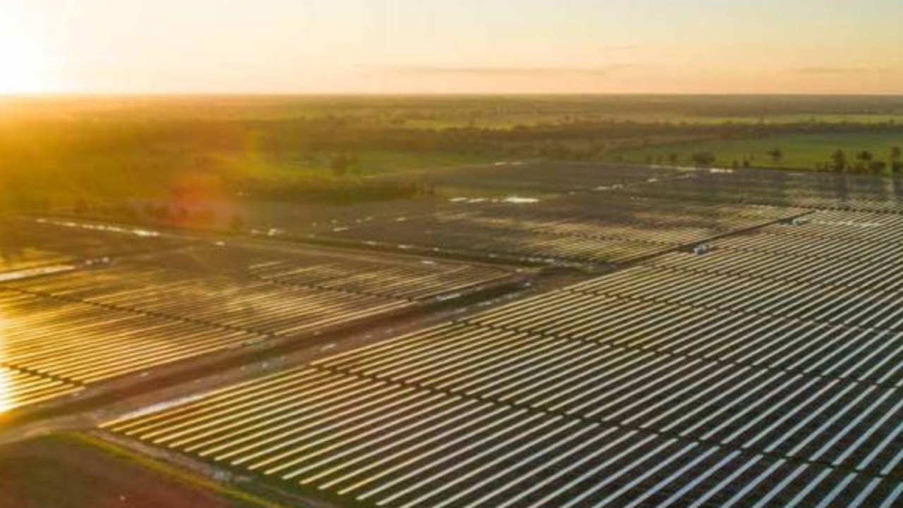 The Western Downs Green Power Hub is set to be Australia's biggest solar farm, generating enough energy to power 235,000 Queensland homes. Pic: Neoen