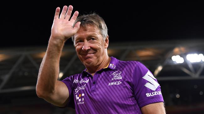 Craig Bellamy will coach his ninth NRL grand final on Sunday.