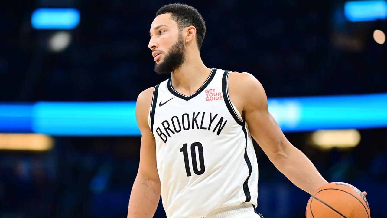 ORLANDO, FLORIDA - OCTOBER 25: Ben Simmons #10 of the Brooklyn Nets looks to pass the ball in the first half of a game against the Orlando Magic at Kia Center on October 25, 2024 in Orlando, Florida. NOTE TO USER: User expressly acknowledges and agrees that, by downloading and or using this photograph, User is consenting to the terms and conditions of the Getty Images License Agreement. (Photo by Julio Aguilar/Getty Images)