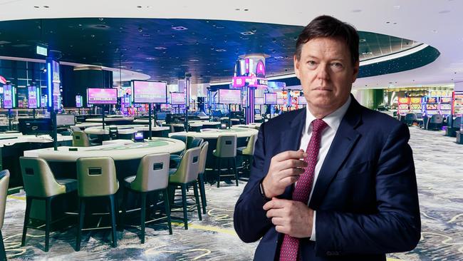 Star CEO Steve McCann against background of empty Queen's Wharf casino.