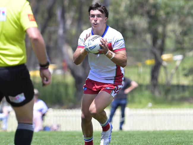 Jack Milne. Picture: Martin Ollman. SLE Laurie Daley Cup Round 2 - Monaro Colts vs Macarthur Wests Tigers  NSWRLHQ Bruce, Canberra, 17 February 2025