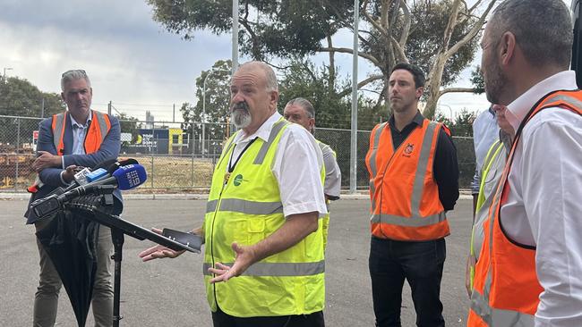 Adelaide bus driver Darell Golding estimates two to three bus drivers are assaulted on the job each week. Picture: Natalie Vikhrov