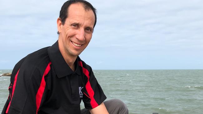 Jason Doyle, Australian Institute of Marine Science biochemist, who is developing a "dipstick" test, similar to a home pregnancy test, to detect crown-of-thorn starfish DNA. Photo Supplied.