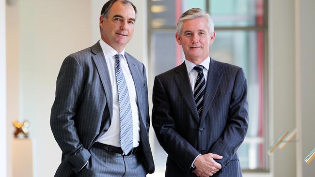 New Toll director Geoff Wilson during his KPMG days with then chairman Peter Nash.