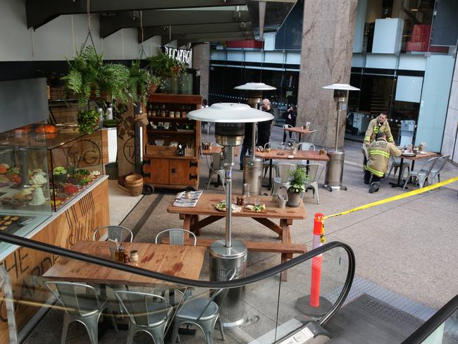 The Gardens cafe located in food court on corner of George Street and Grosvenor Street.