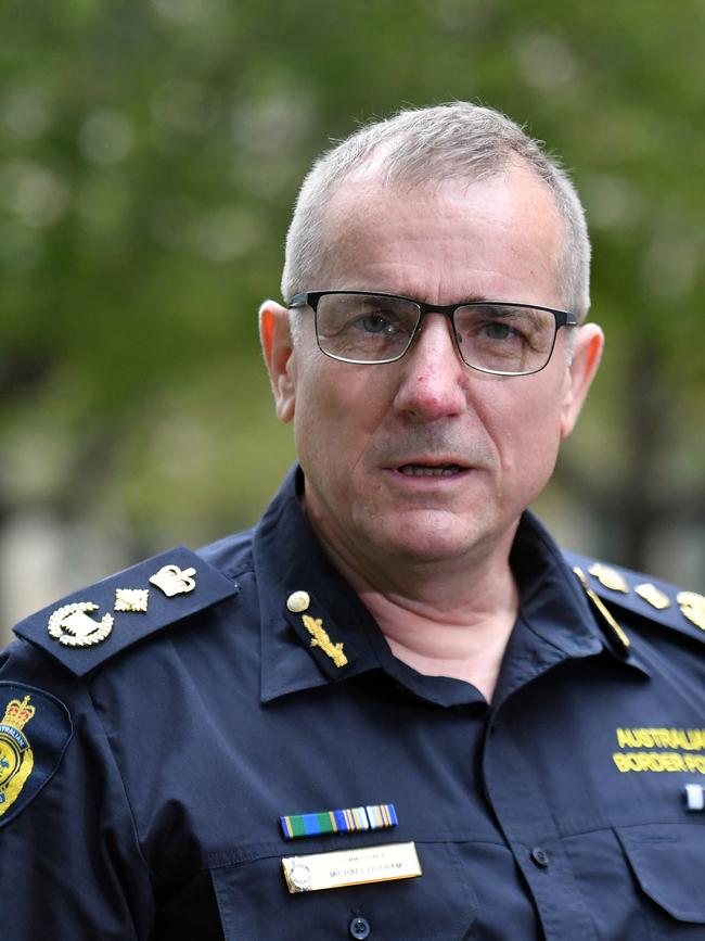 Australian Border Force Commissioner Michael Outram. Picture: AAP