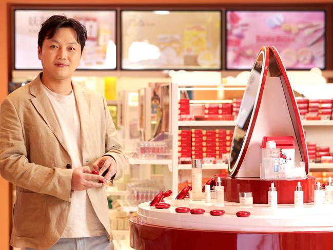 Founder of fast growing K-Beauty cosmetics company - W Cosmetics,  Li (Lee) Yang. Jane Dempster/The Australian.