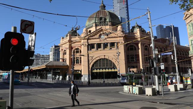 Life in Melbourne has been put on hold by Daniel Andrews’ botched handling of the pandemic. Picture: David Crosling