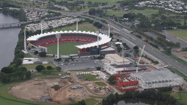 Metricon Stadium and the Carrara games precinct could have a ferry stop. Picture: Glenn Hampson