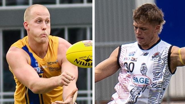 Max Johnson for Wanderers and Jack Sexton for Southern Districts in the 2024-25 NTFL season.