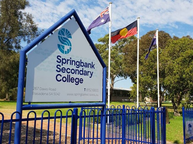 Springbank Secondary College. Picture: The school's Facebook page