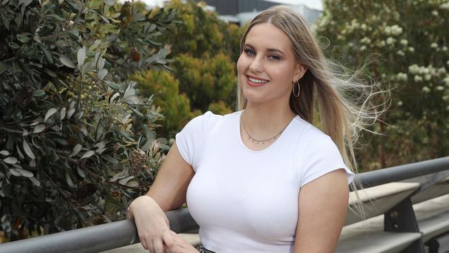 Olivia Deppeler-Howe from Northern Sydney Institute-Ryde College received HSC First in Course for Tourism, Travel and Events Examination. Picture: David Swift.