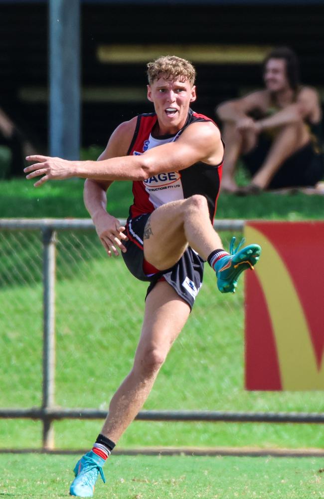 Jake McQueen has been a standout for Southern Districts over the past few seasons. Picture: Celina Whan / AFLNT Media