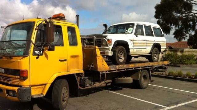 The tow truck stolen from MMM Auto Centre in Craigieburn. Picture: Supplied