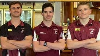 Kade Ruyters (middle) is a young gun at Traralgon. Picture: Traralgon Football Netball Club.