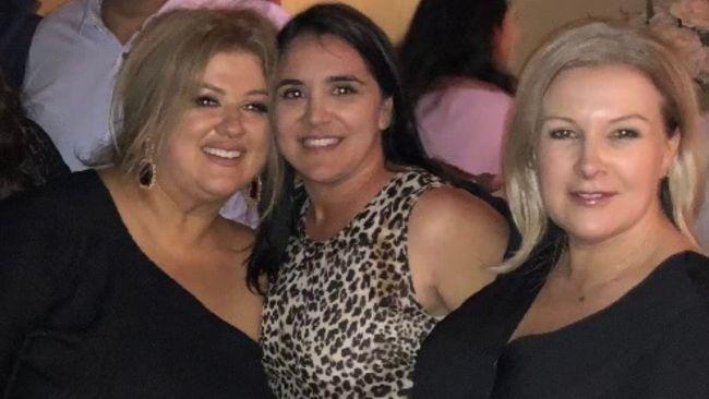 Kathy, Vanessa and Sue were told they couldn't laugh at the Grand Hyatt Hotel in Melbourne. Picture: Supplied