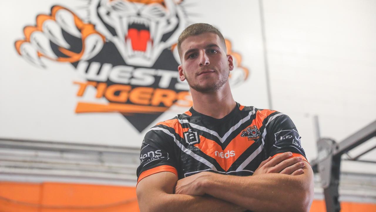 Wests Tigers recruit Adam Doueihi has been axed from Wilfred’s team. Picture: Wests Tigers